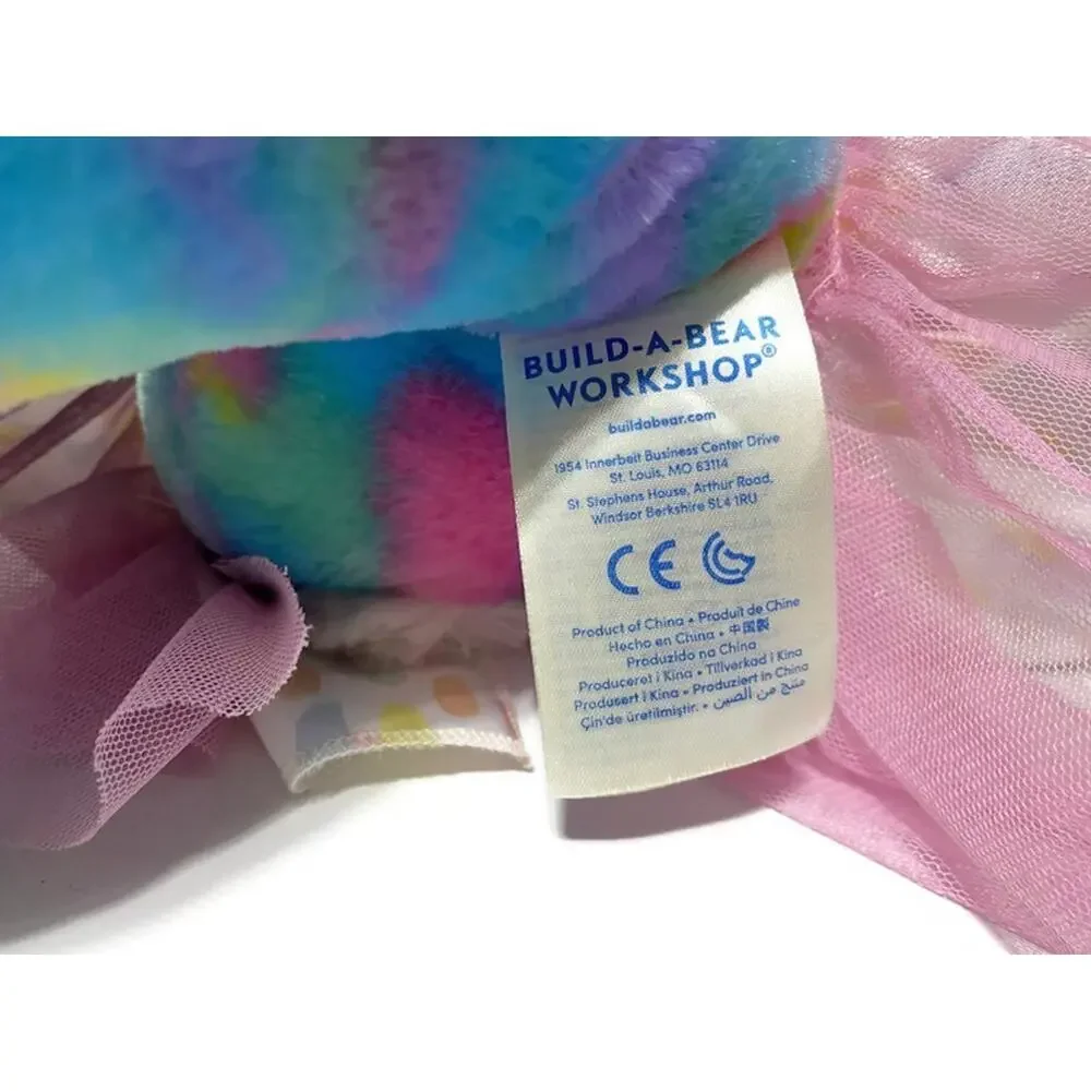 Build-A-Bear Color Burst Tie Dye Bunny Rabbit Plush 16